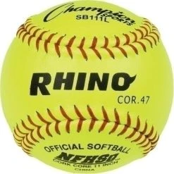 Champion Sports 11 Inch Leather Cover Softball 47 Cork Core