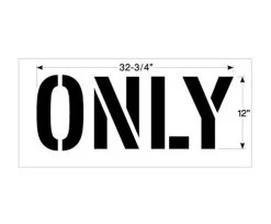 New Stripe 12 Inch ONLY Stencil