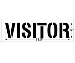 New Stripe 12 Inch VISITOR Stencil