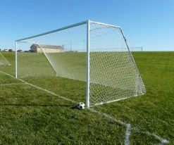 BISON INC 18.5' X 6.5' Club 3" Diameter Portable Aluminum Soccer Goals
