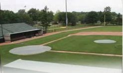 Douglas Sports 20' Diameter Pitcher's Mound Cover, Silver/White - Each