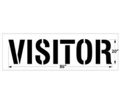 New Stripe 20 Inch VISITOR Stencil