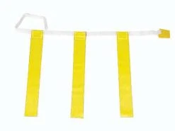 Olympia Sports 25"-31" Three-Flag Belts - Yellow