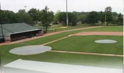 Douglas Sports 26' Diameter Home Plate Cover, Silver/White - Each