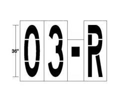 New Stripe 3 Foot Letters, Numbers, Dash Or Arrow