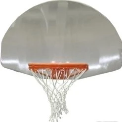 Gared Sports 36-1/2inch X 54inch Fan-Shape Brushed Aluminum Backboard