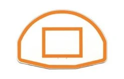 FirstTeam 36"x54" Fan-Shaped Aluminum Backboard