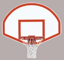 BISON INC 39" X 54" Dura Steel Fan-Shaped Playground Backboard