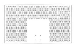 FirstTeam 42"x72" Perforated Aluminum Backboard
