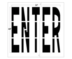 New Stripe 48 Inch Federal ENTER Stencil