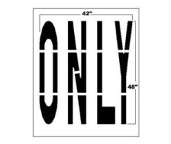 New Stripe 48 Inch Federal ONLY Stencil
