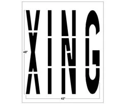 Newstripe 48 Inch Federal XING Stencil