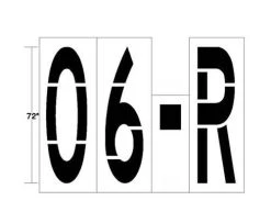 New Stripe 6 Foot Letters, Numbers, Dash Or Arrow