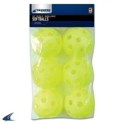 Champro Sports 6 Pack - Yellow Poly Softballs