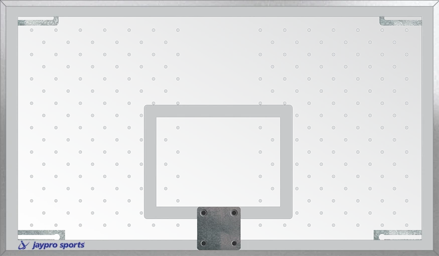 Jaypro Backboard - Perforated Poly-Carbonate - Rectangle (72"w X 42"h )
