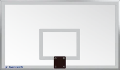 Jaypro Backboard - Titan Replacement - Rectangular - Tempered Glass (42" X 72")