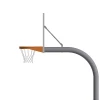 Jaypro Basketball System - Gooseneck (4-1/2" Pole With 4' Offset) - 72" Perforated Aluminum Board - Double Rim Goal