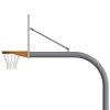 Jaypro Basketball System - Gooseneck (5-9/16" Pole With 6' Offset) - 72" Steel Backboard - Double Rim Goal