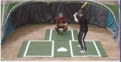 ProMounds Batting Mat Pro With Catcher Extension-Green