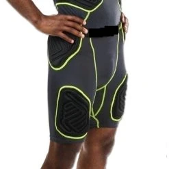 Champro Sports Bull Rush 5-Pc Girdle - Charcoal, Black Inset - Adult 2xl