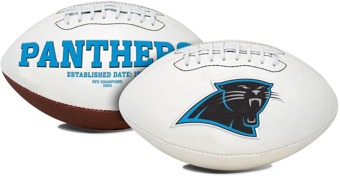 Caseys Distributing, Inc Carolina Panthers Football Full Size Embroidered Signature Series