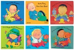 School Specialty Child's Play Critters Up Close Sing-Along Toddler Board Book Set, 6 Pieces, 8-1/4 X 8-1/4 In, Set Of 6