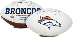 Caseys Distributing, Inc Denver Broncos Football Full Size Embroidered Signature Series