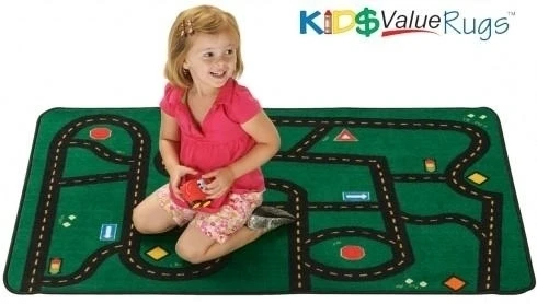 Carpets For Kids Go-Go Driving Rug - 3' X 4'6" Rectangle