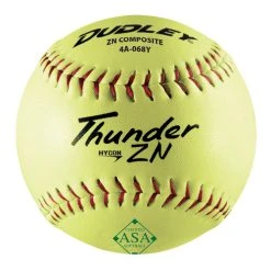 Dudley Thunder Hycon ZN 12 In. ASA Slow-Pitch Softballs (12-Pack)