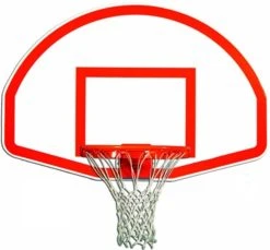 Trigon Sports Fan-Shape Aluminum Backboard W/Target Border