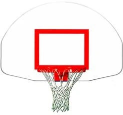 Trigon Sports Fan-Shape Steel Backboard W/Target