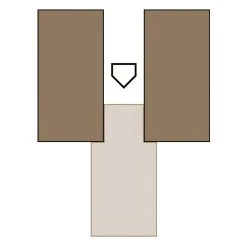 Jaypro Field Armor Protective Panel - Baseball Box (2 Panels)