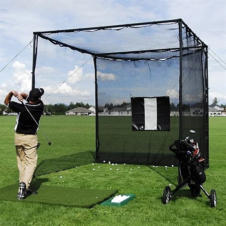 Flaghouse Inc Golf Cage Full Sized Freestanding
