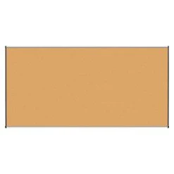 Lorell Natural Cork Board, 8 X 4 Feet, Satin Aluminum Frame