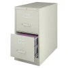 Lorell Vertical File Cabinet, Putty, 15 W X 25 D X 28-3/8 H In
