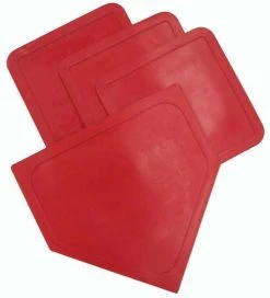 Olympia Sports Poly Baseball Bases - Red