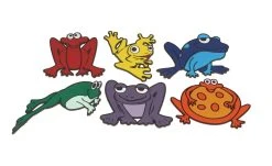 School Specialty Poly Enterprises 11 X 15 In Poly Frogs, Set Of 6