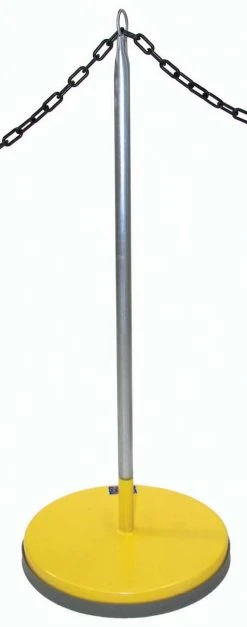 Olympia Sports Portable Rope Post - Yellow