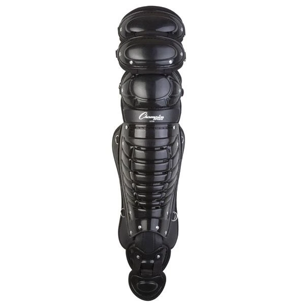 Champion Sports Pro Adult Triple Knee Baseball Leg Guard Black