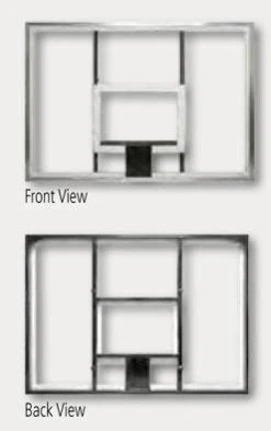 Douglas RPGR Rectangular Clear Acrylic Backboard, 60" X 42" - Each