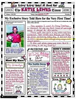 Scholastic Extra, Extra, Read All About Me Instant Personal Poster Set
