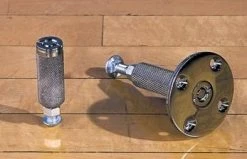 Gared Sports Style BX Floor Anchor (Extended 3-1/4inch Anchor For Wood Floors Installed Directly Over Concrete)