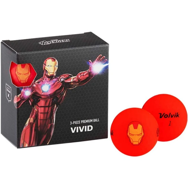 Sportsman's Supply Inc Volvik Marvel Golf Balls 4pk-Iron Man