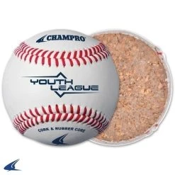 Champro Sports Youth League - 8.5" Cork - Rubber Core - Genuine Leather Cover